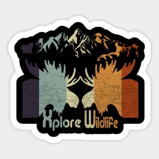 explore Wildlife in mountains Sticker